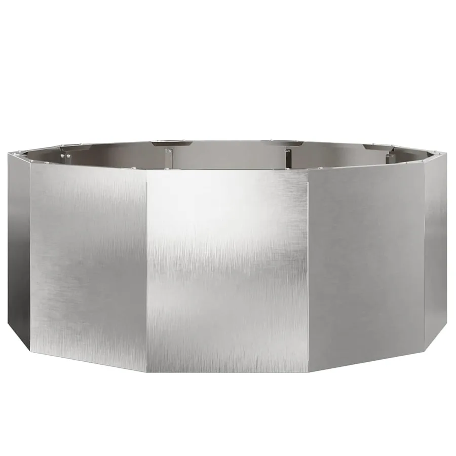 Jardinière Argent 90 x 90 x 35 cm Acier inoxydable - 5
