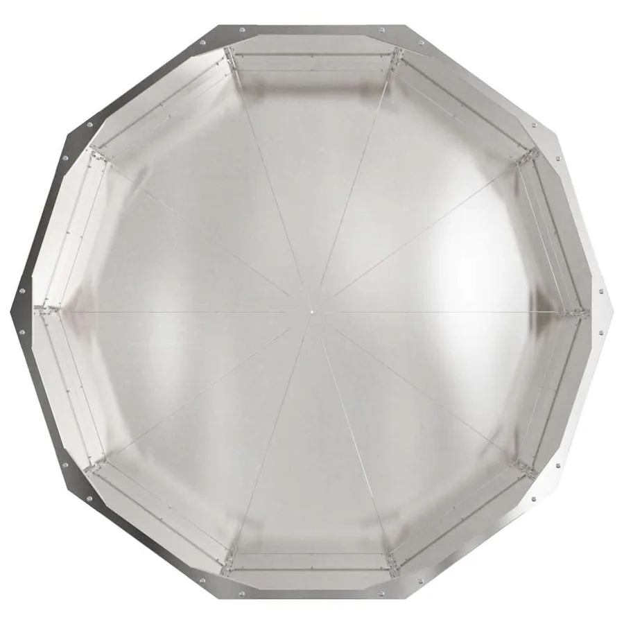 Jardinière Argent 90 x 90 x 35 cm Acier inoxydable - 6