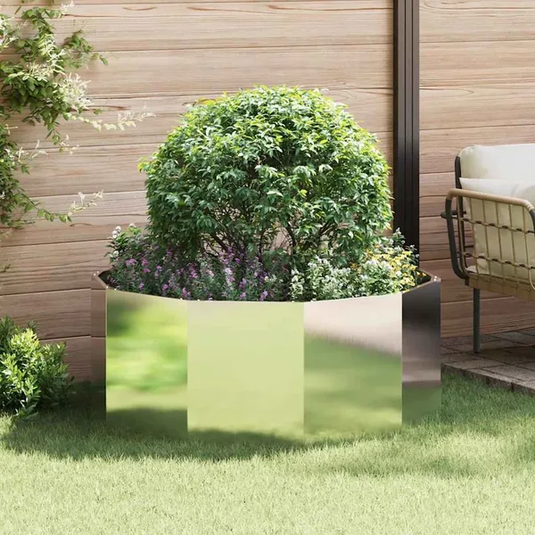 Jardinière Argent 120 x 120 x 50 cm Acier inoxydable