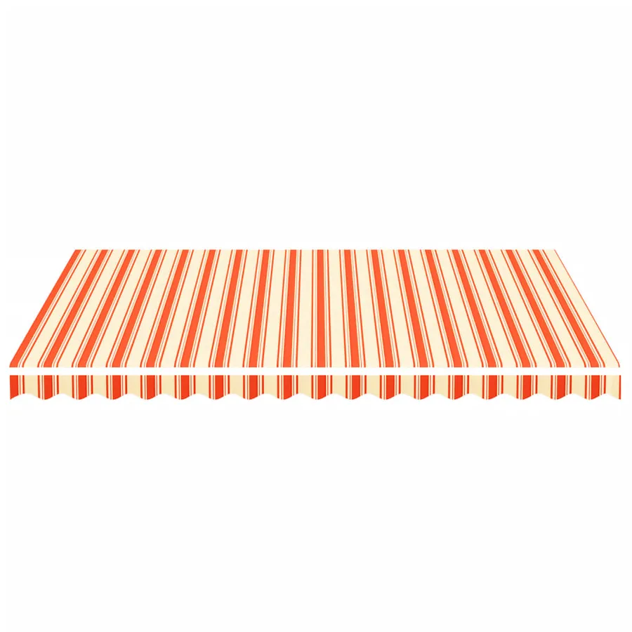 Tissu de remplacement pour auvent jaune et orange 4x3 m polyester - 3