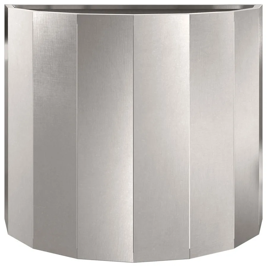 Jardinière Argent 60 x 30 x 50 cm Acier inoxydable - 5