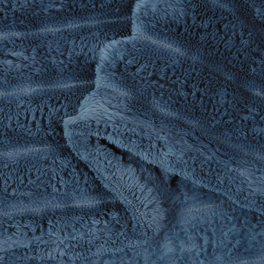Couvertures à jeter 6 pcs Bleu marine 270 x 240 cm Toison - 7