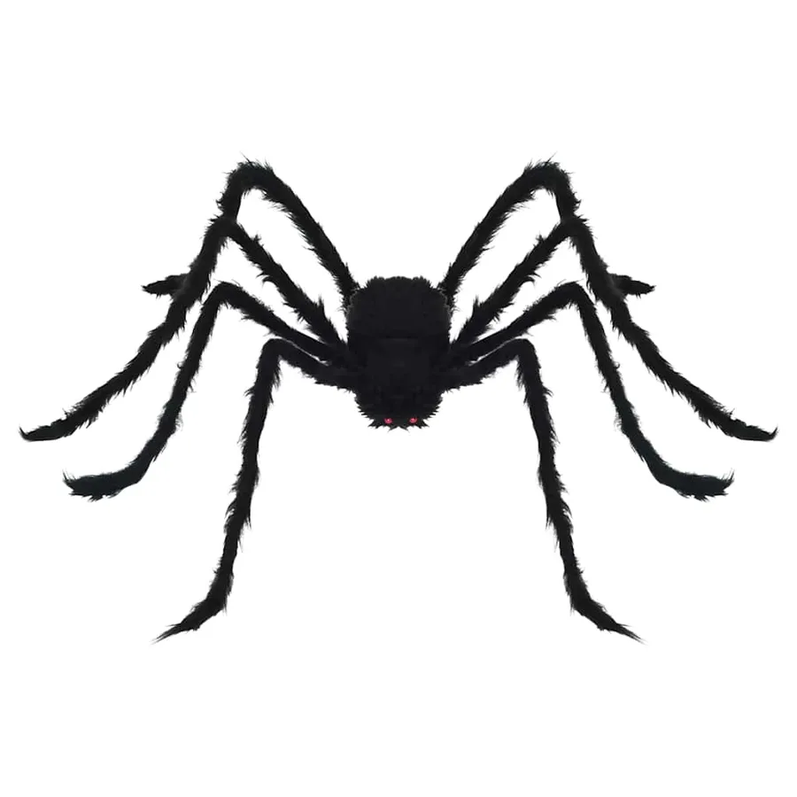 Décoration Araignée Halloween 3 pcs Noir 150 cm - 6