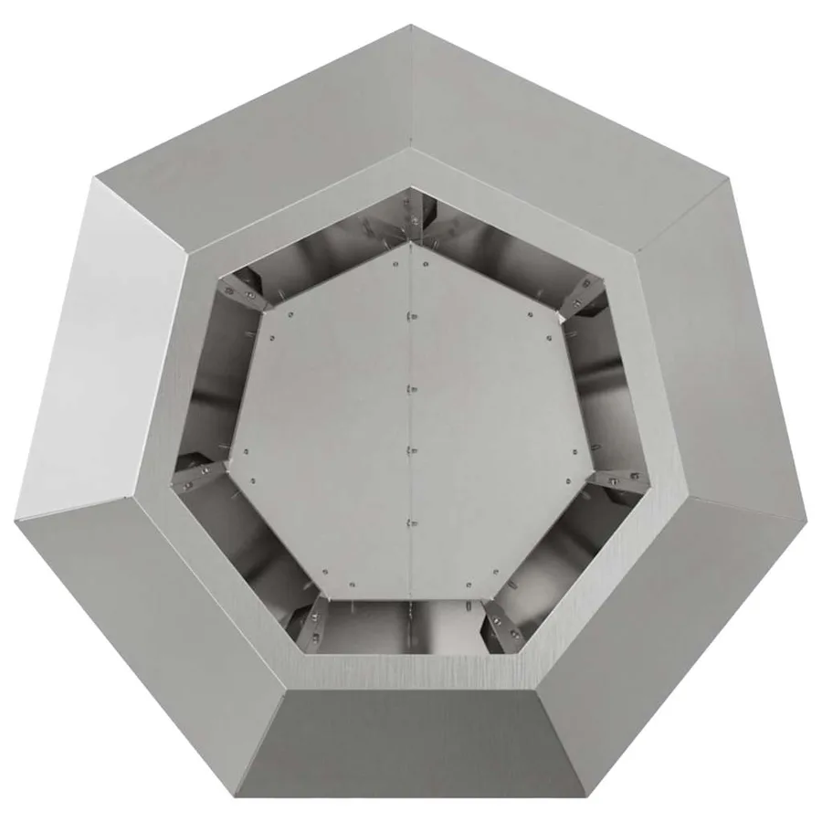 Jardinière 2 pc Argent 50 x 50 x 40 cm Acier inoxydable - 7