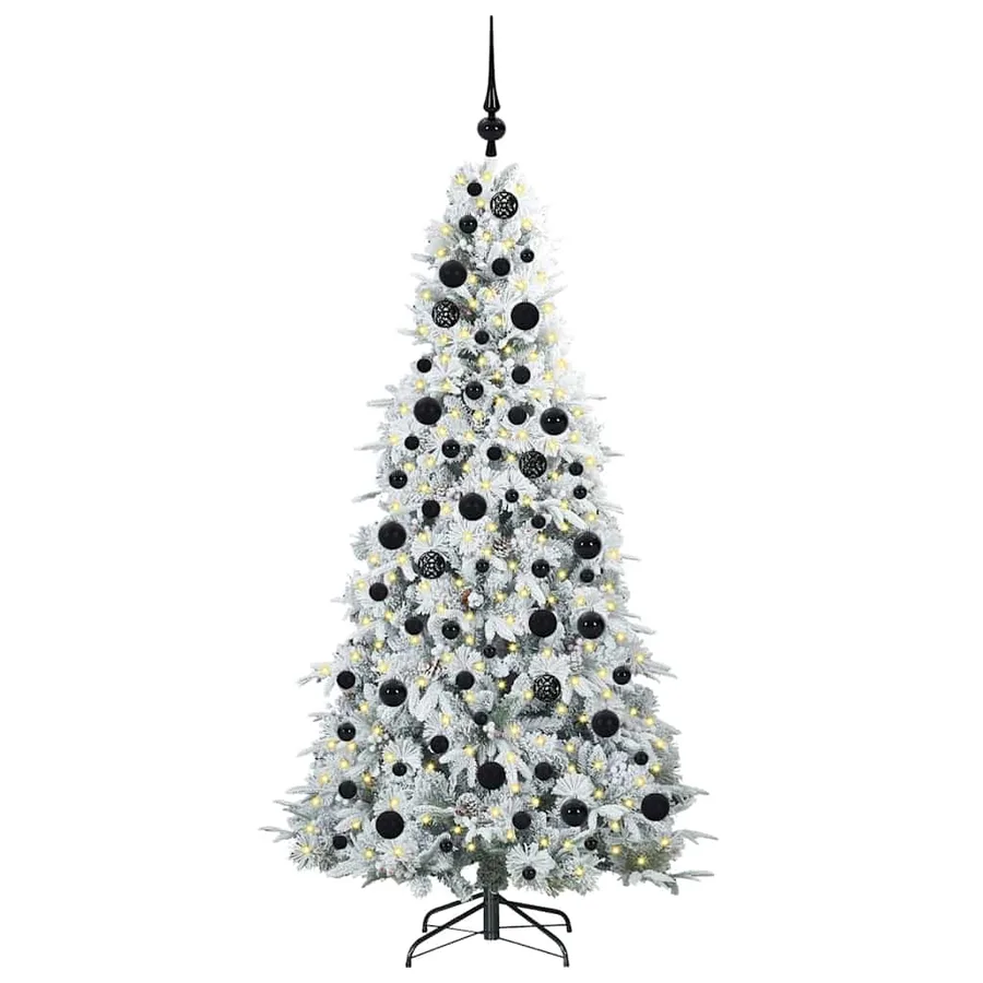 Sapin de Noël Artificiel à Branches Articulées Blanc 180 cm - 3