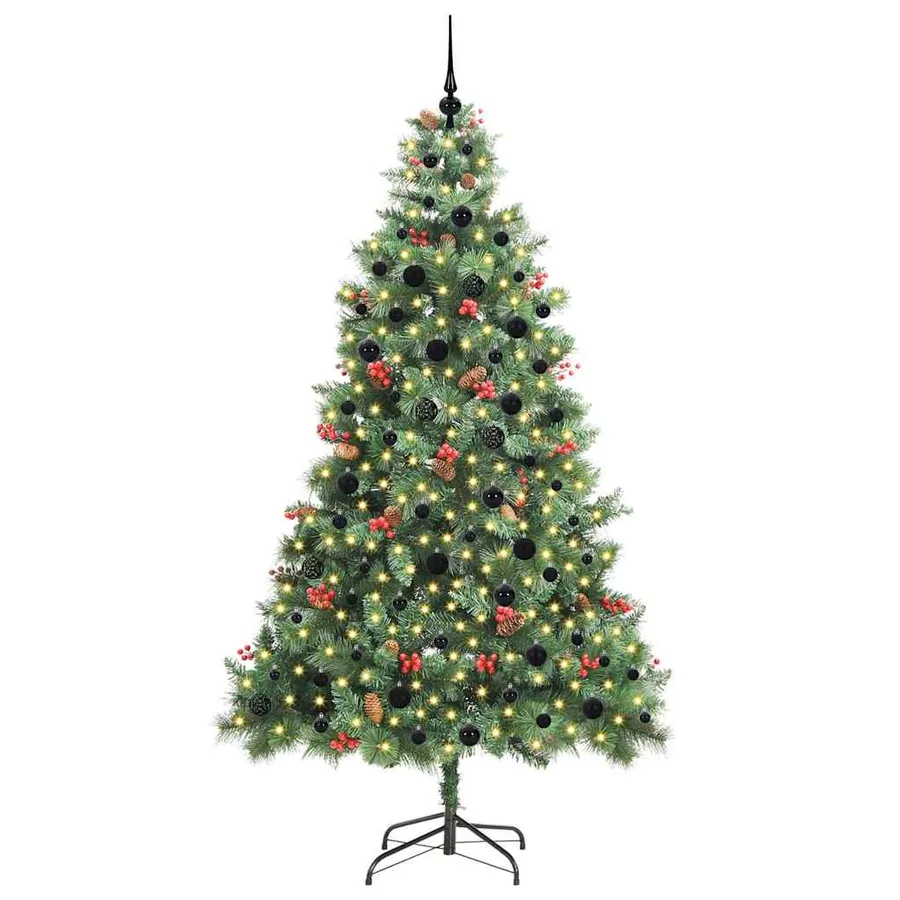 Sapin de Noël artificiel Vert 240 cm PVC et métal - 3