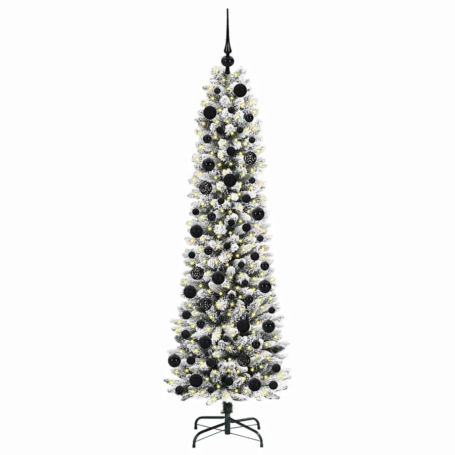 Sapin de Noël artificiel Blanc 180 cm PVC, métal et plastique - 3