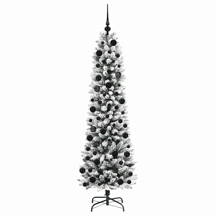 Sapin de Noël artificiel Blanc 180 cm PVC, métal et plastique - 4