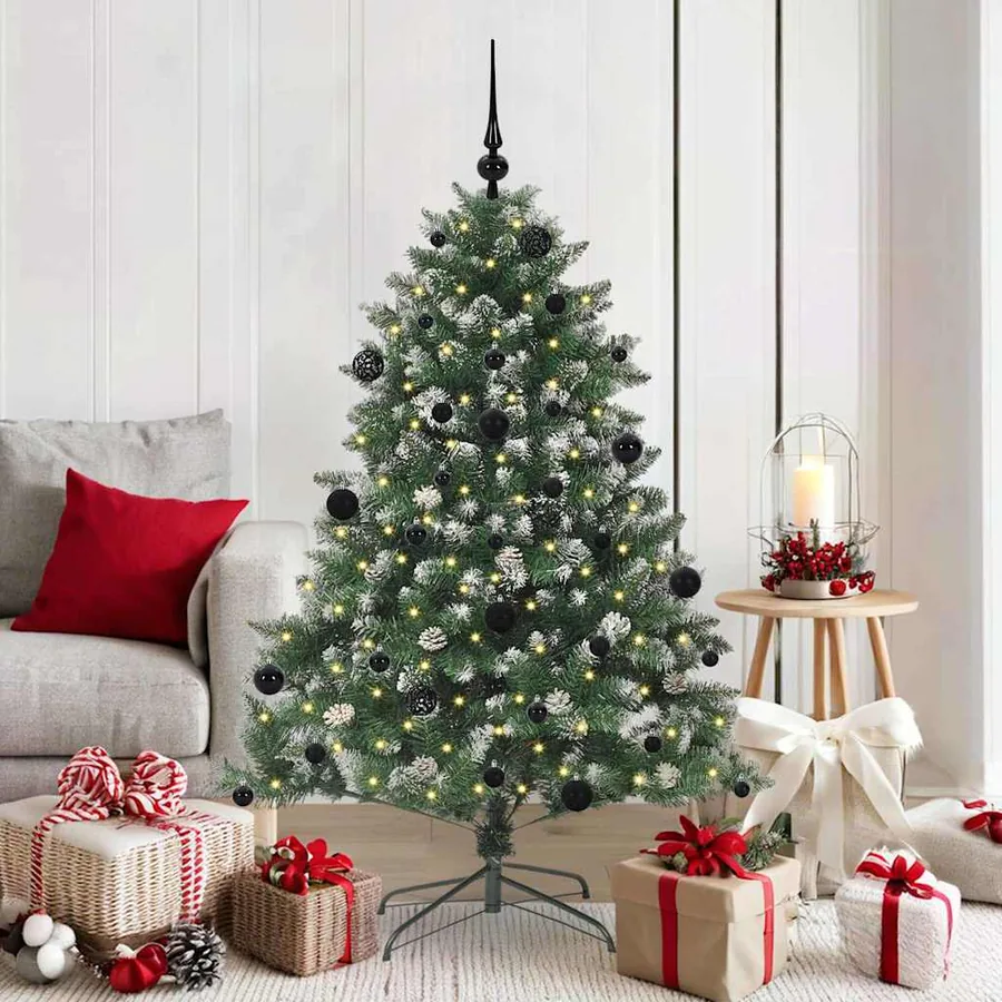 Sapin de Noël artificiel Vert 150 cm PVC, plastique et acier