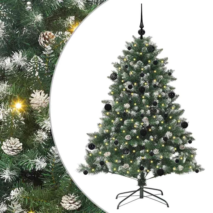 Sapin de Noël artificiel Vert 150 cm PVC, plastique et acier - 2
