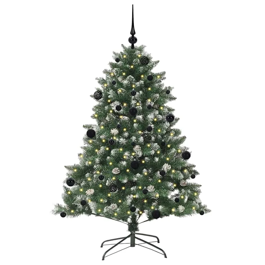 Sapin de Noël artificiel Vert 150 cm PVC, plastique et acier - 3