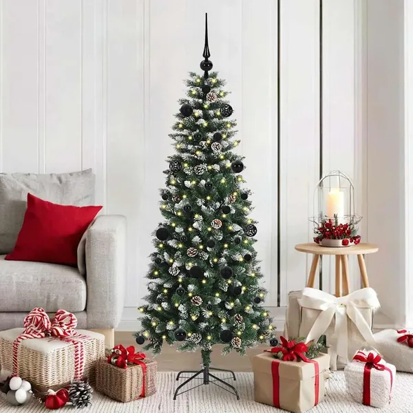 Sapin de Noël artificiel Vert 150 cm PVC, plastique et acier