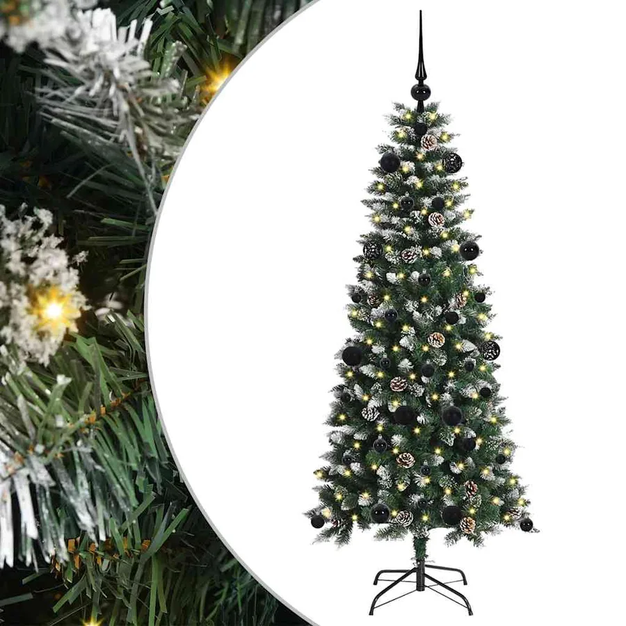 Sapin de Noël artificiel Vert 150 cm PVC, plastique et acier - 2