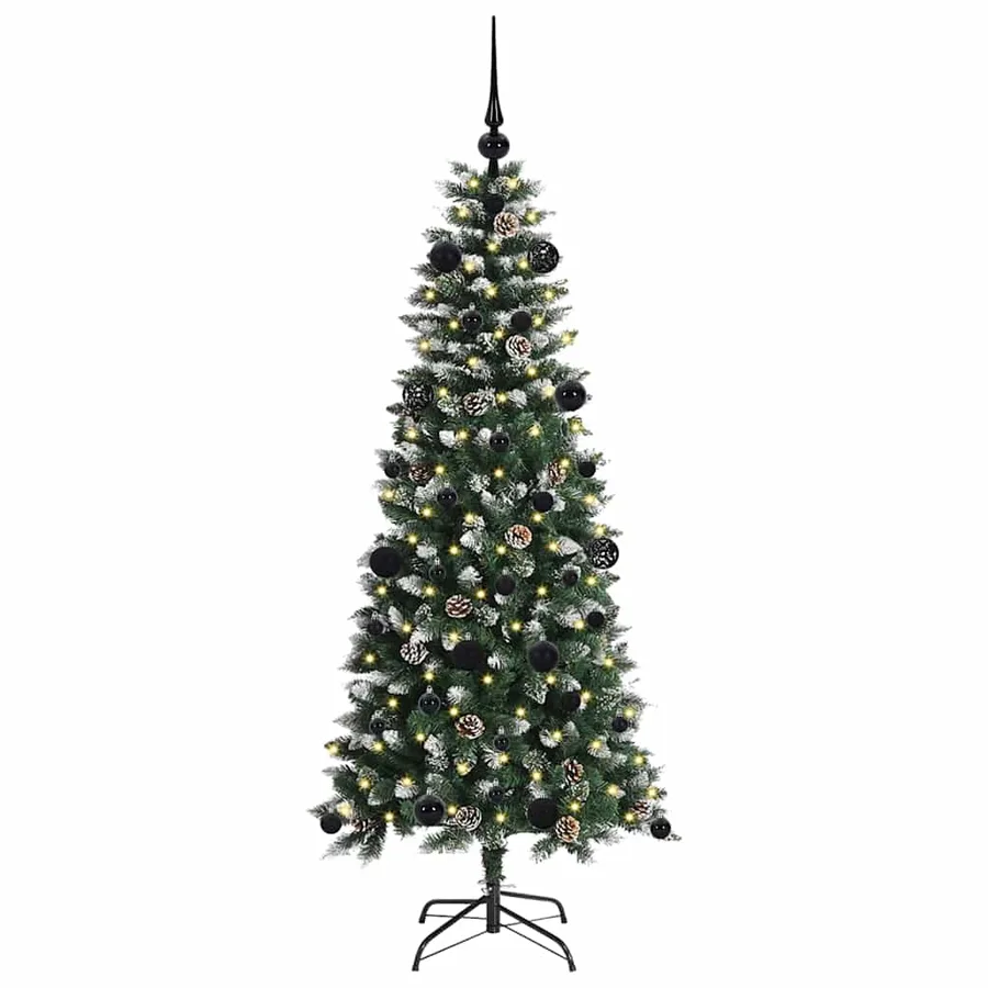 Sapin de Noël artificiel Vert 150 cm PVC, plastique et acier - 3