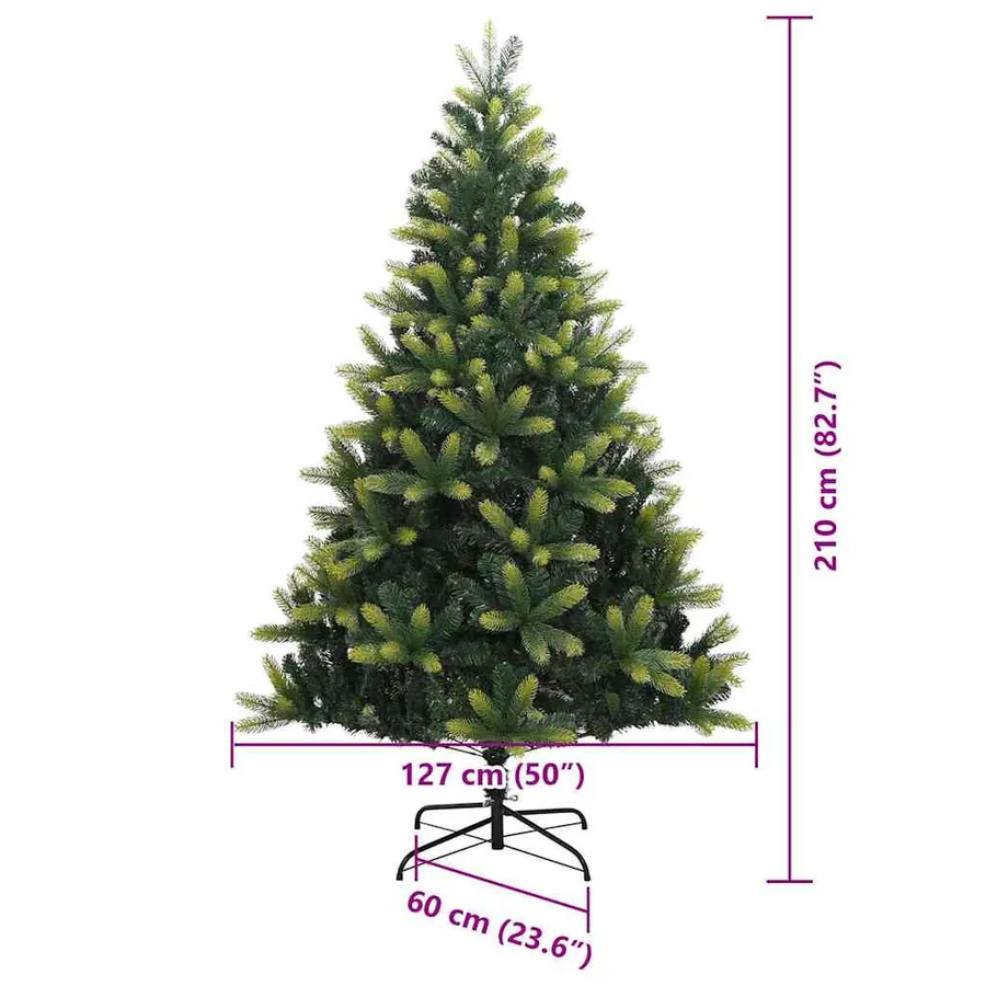 Arbre de Noël artificiel en silicone flexible 300 LEDs 210 cm - 17