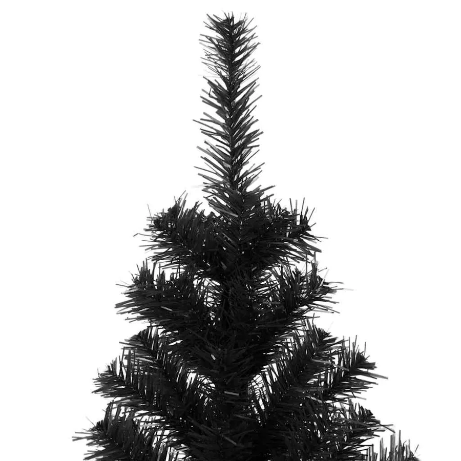 Sapin de Noël avec 300 LED avec support Noir 210 cm PVC - 11