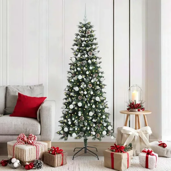 Sapin de Noël artificiel Vert 180 cm PVC, plastique et acier