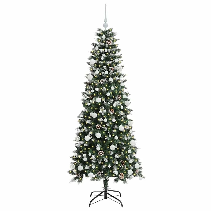 Sapin de Noël artificiel Vert 180 cm PVC, plastique et acier - 3