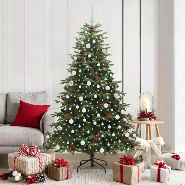 Sapin de Noël artificiel Vert 180 cm PVC, métal et plastique