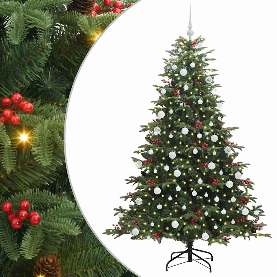 Sapin de Noël artificiel Vert 180 cm PVC, métal et plastique - 2