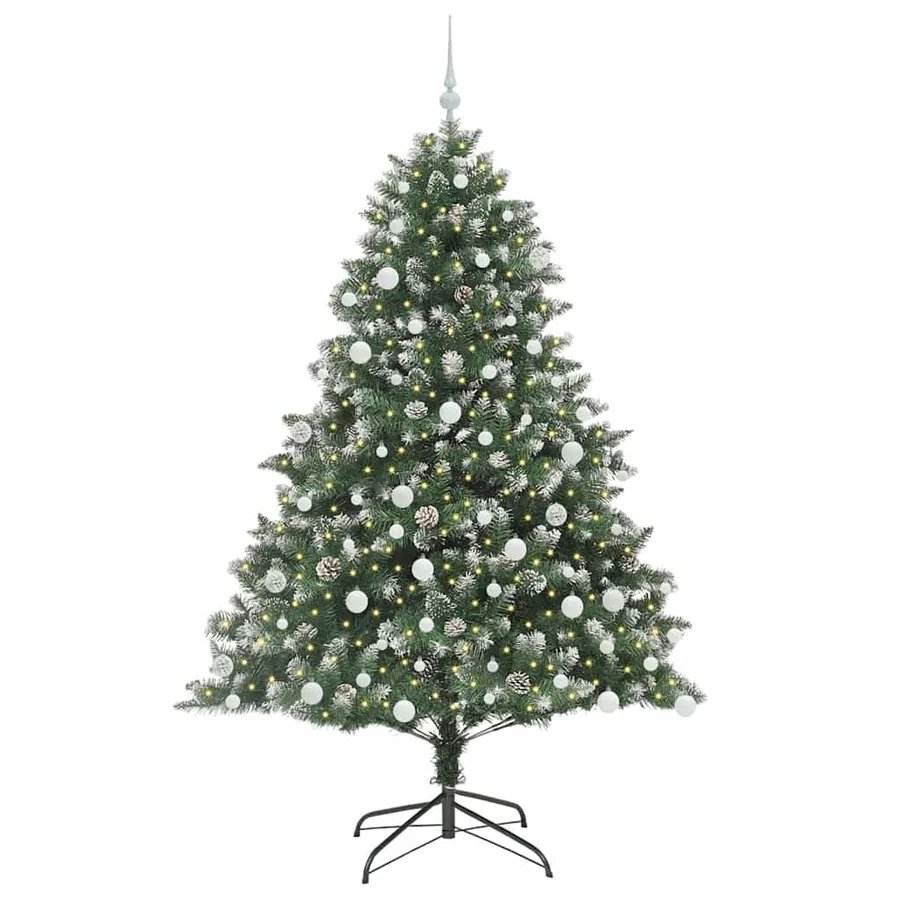 Sapin de Noël artificiel Vert 180 cm PVC, plastique et acier - 3