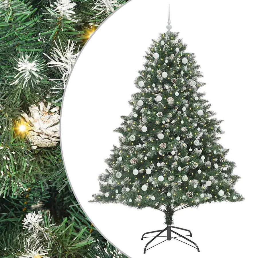 Sapin de Noël artificiel Vert 240 cm PVC, plastique et acier - 2
