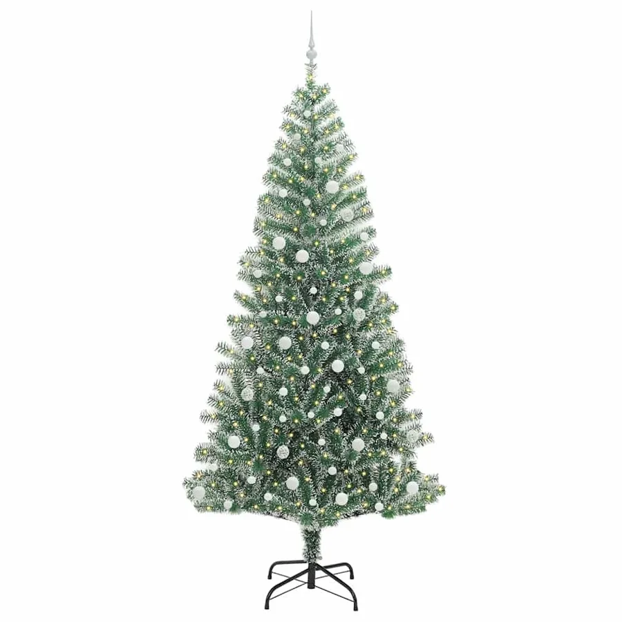 Arbre de Noël artificiel floconné de neige avec lumière LED - 3