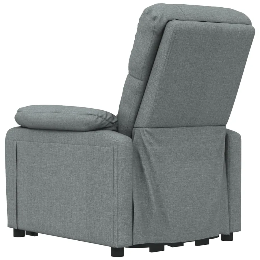 Electric massage armchair Dark grey Fabric - 6