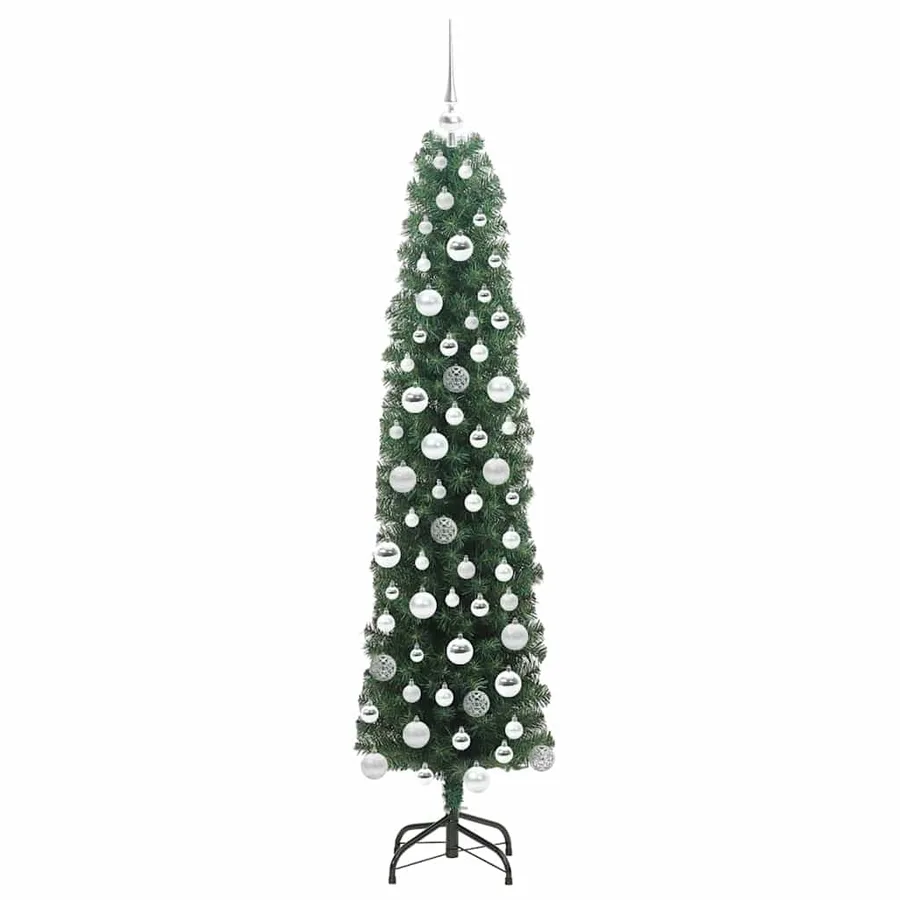 Sapin de Noël artificiel Vert 180 cm PVC et acier et plastique - 4
