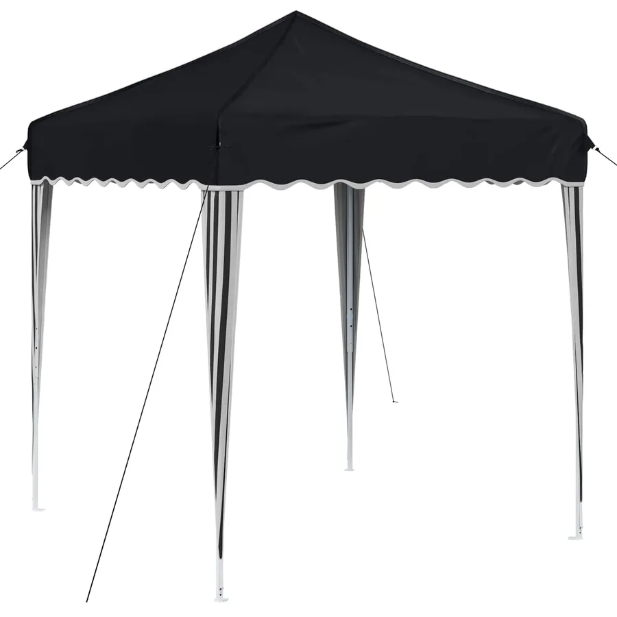 Tente de fête pop-up 195 x 195 x 245 cm Anthracite Tissu Oxford - 2