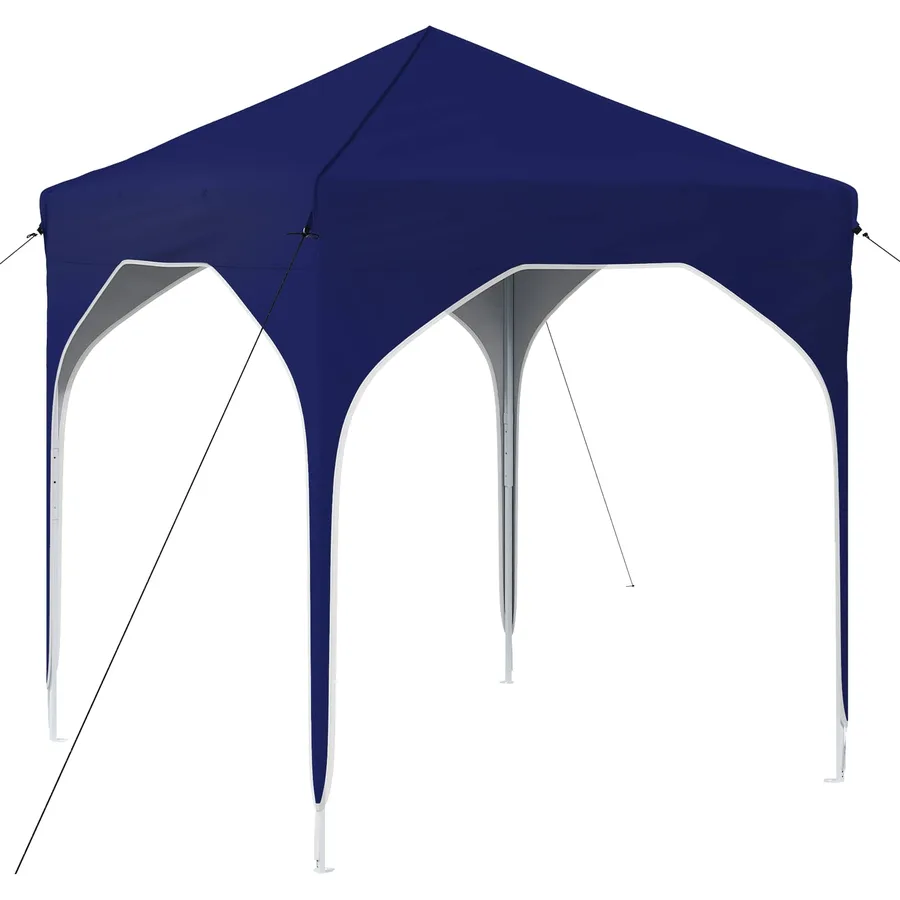 Tente de fête pop-up 194 x 194 x 245 cm Bleu - 2