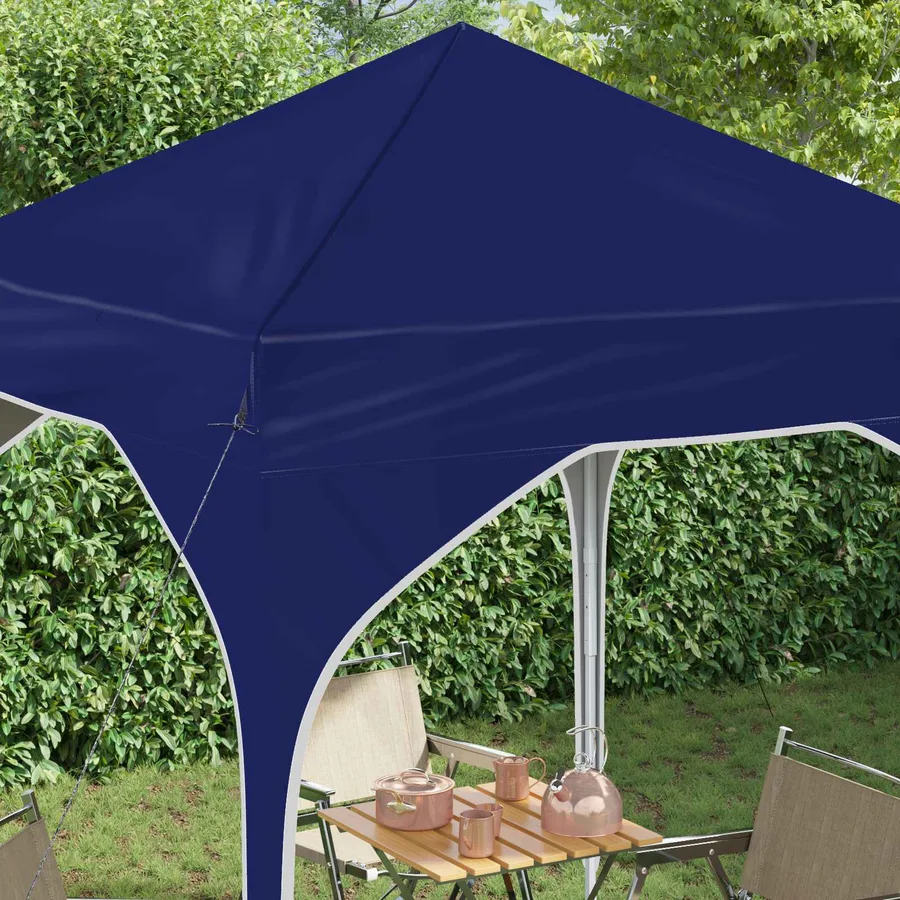 Tente de fête pop-up 194 x 194 x 245 cm Bleu - 4