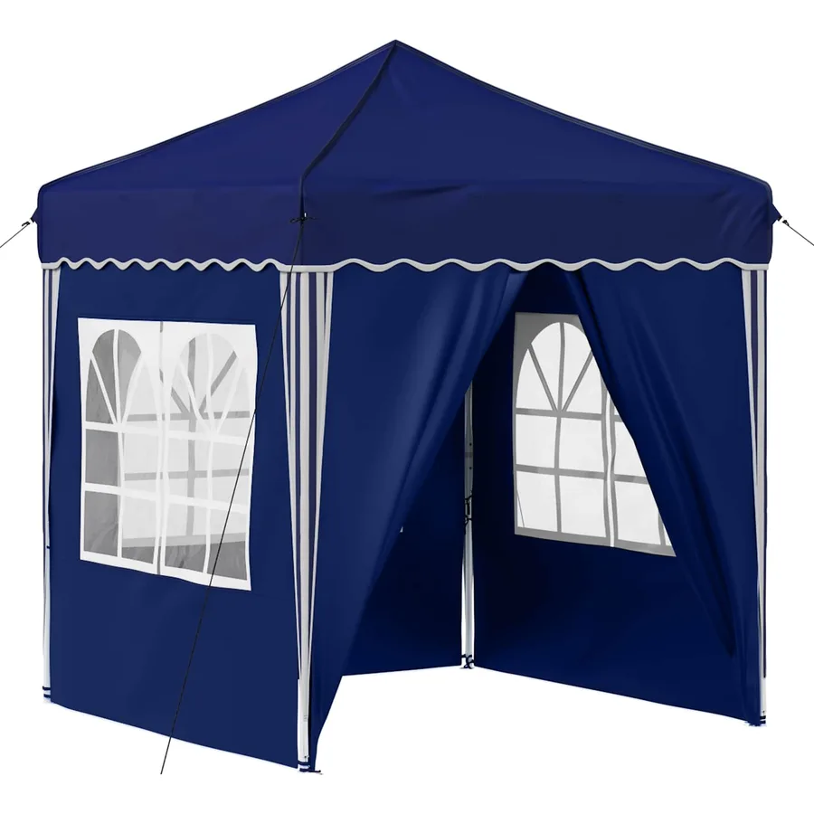 Tente de fête pop-up 195 x 195 x 245 cm Bleu Tissu Oxford - 2