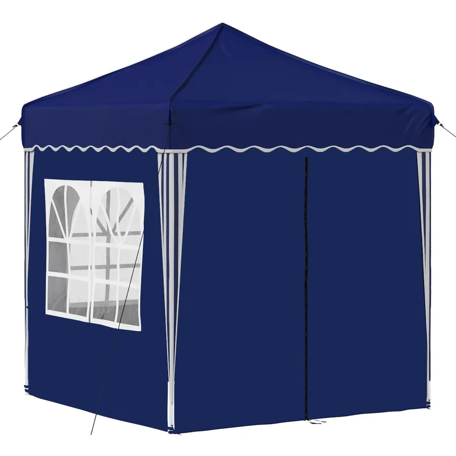 Tente de fête pop-up 195 x 195 x 245 cm Bleu Tissu Oxford - 5