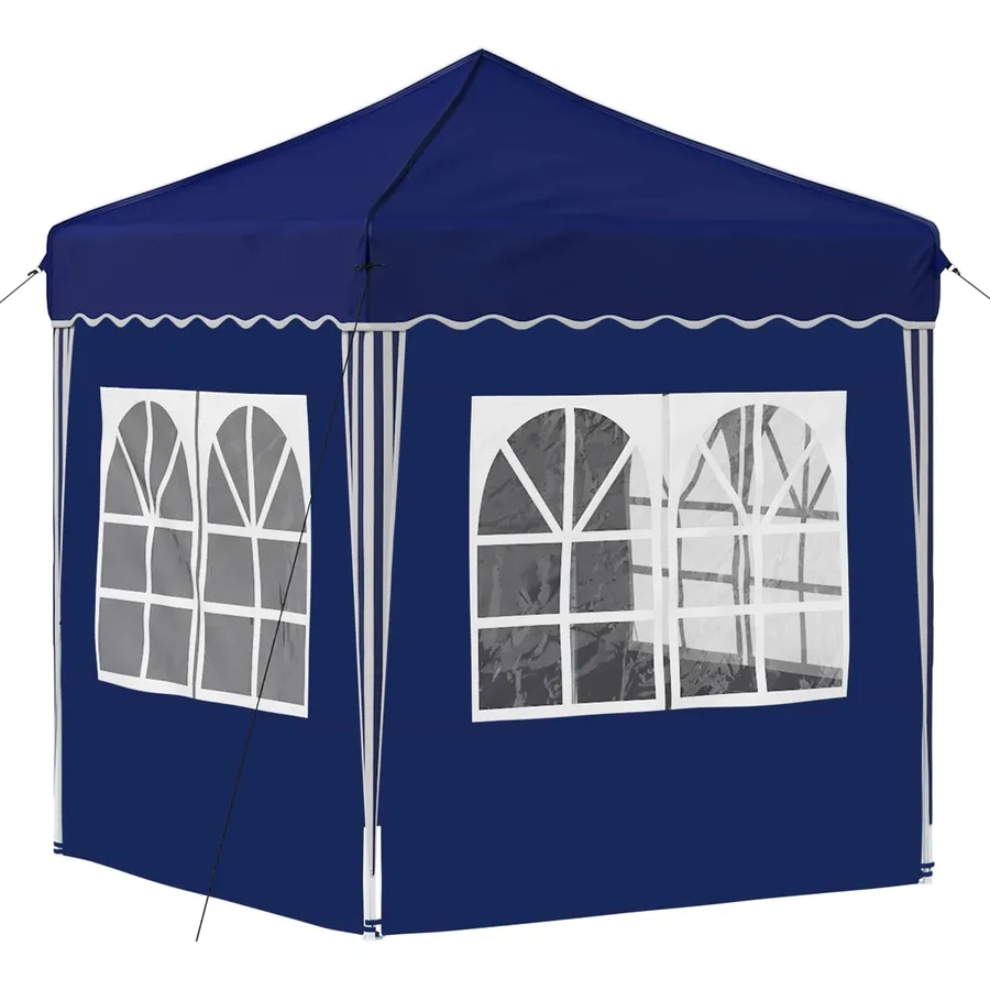 Tente de fête pop-up 195 x 195 x 245 cm Bleu Tissu Oxford - 9