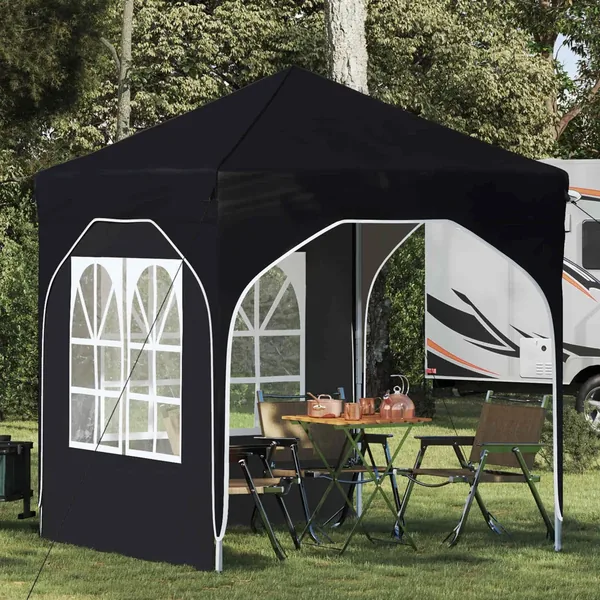Tente de fête pop-up 192 x 192 x 245 cm Noir