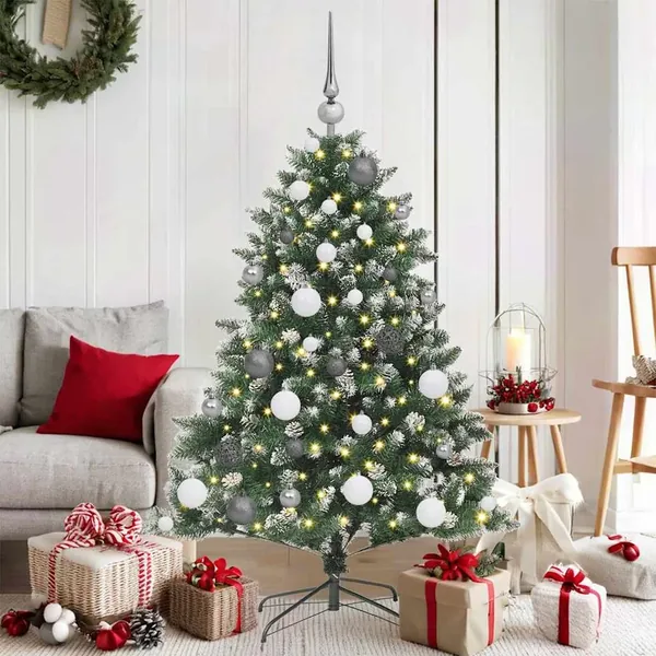 Sapin de Noël artificiel Vert 120 cm PVC, plastique et acier