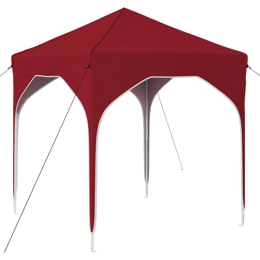 Tente de fête pop-up 194 x 194 x 245 cm Bordeaux - 2