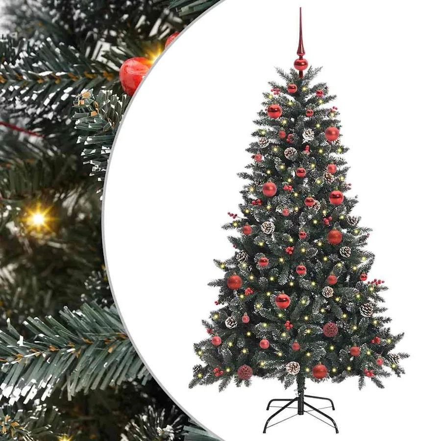 Sapin de Noël artificiel Vert 150 cm PVC, plastique et acier - 2