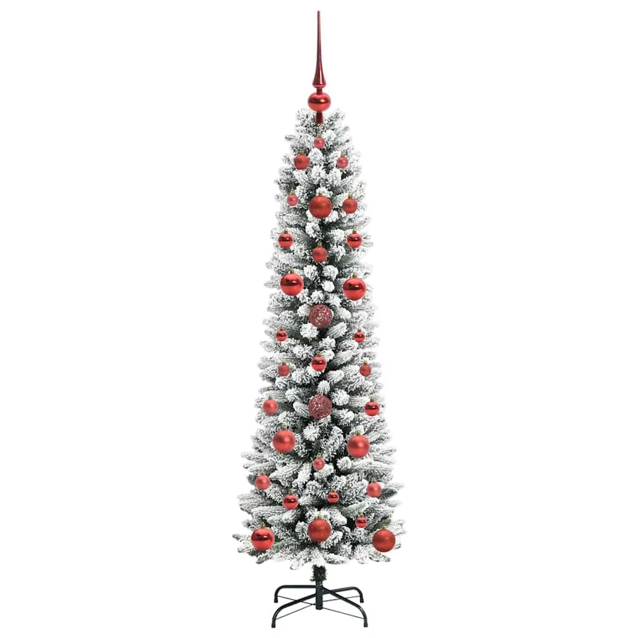 Sapin de Noël artificiel Blanc 120 cm PVC, métal et plastique - 4