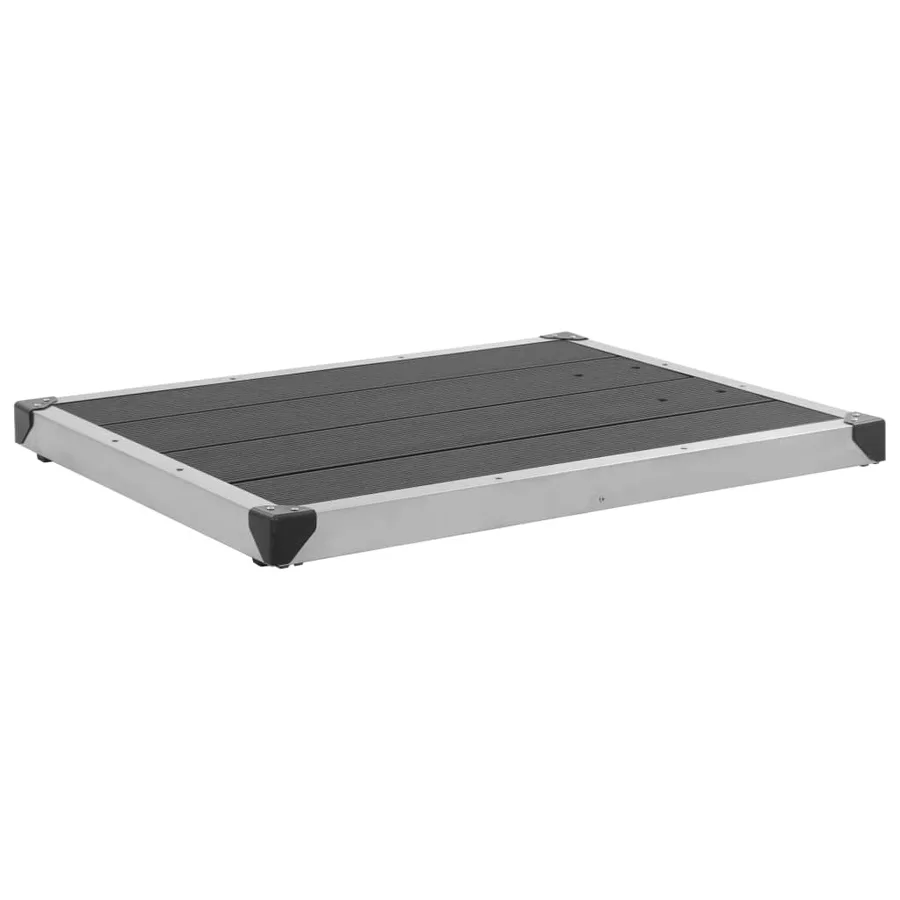 Douche de jardin avec base gris 225 cm Acier inoxydable - 12