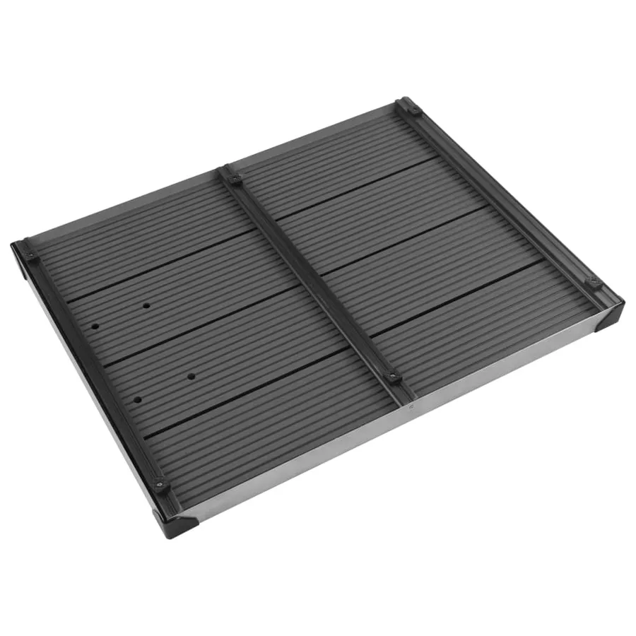Douche de jardin avec base gris 225 cm Acier inoxydable - 15