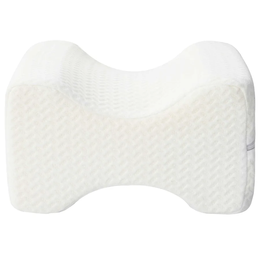 Knee Pillow Blanc Mousse à mémoire et polyester - 4