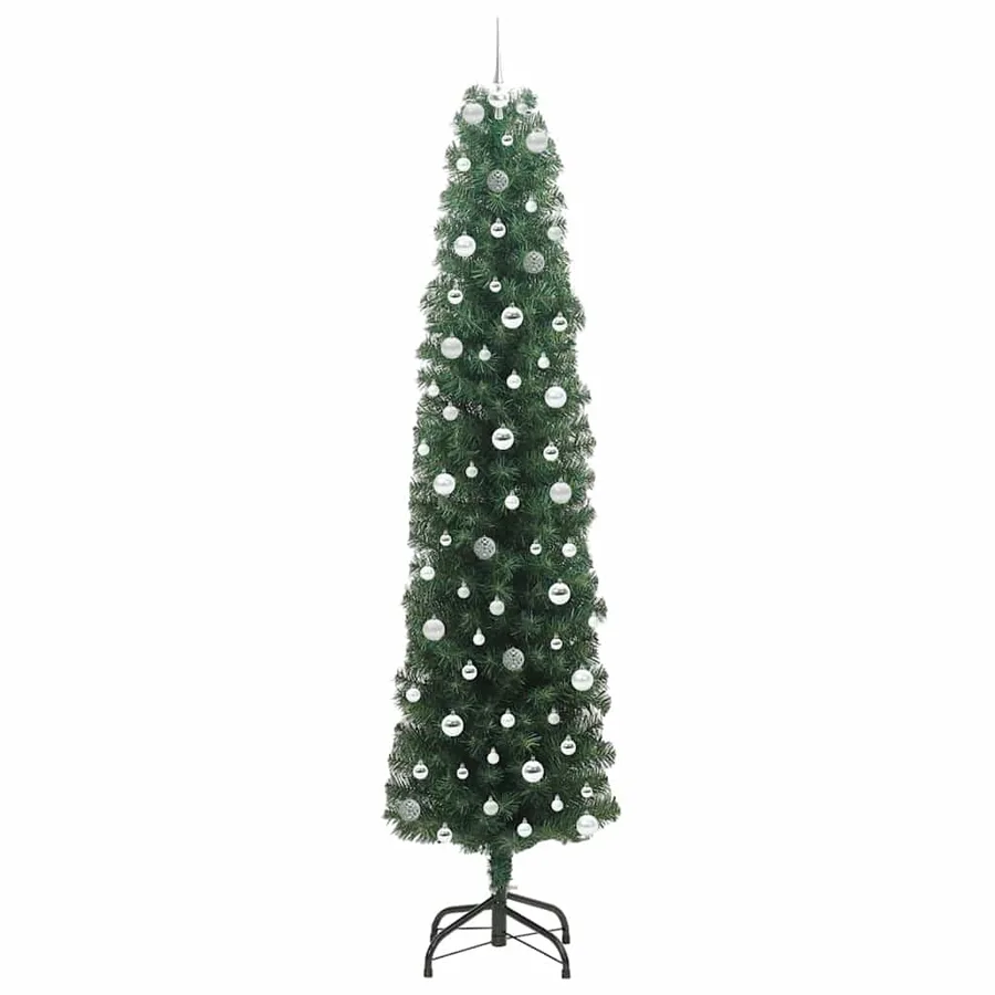 Sapin de Noël artificiel Vert 240 cm PVC et acier et plastique - 4
