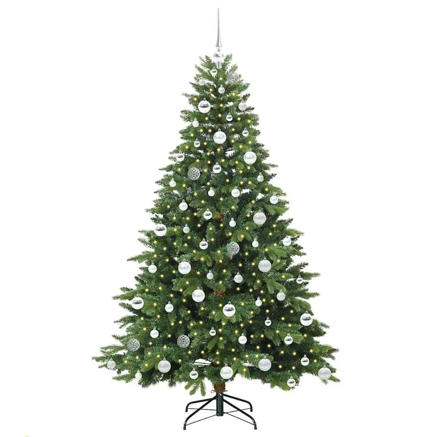 Sapin de Noël artificiel avec 300 LED Vert 180 cm PE et PVC - 3