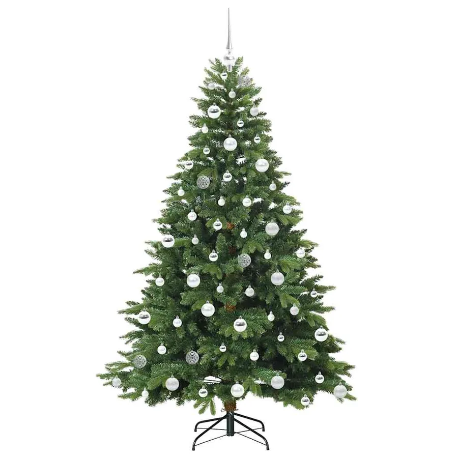 Sapin de Noël artificiel avec 300 LED Vert 180 cm PE et PVC - 4