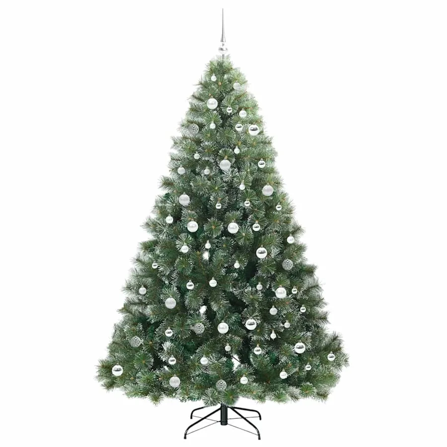Sapin de Noël artificiel avec 300 LED Vert 210 cm PE et PVC - 4