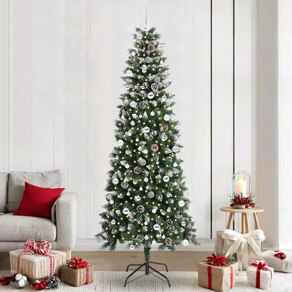 Sapin de Noël artificiel Vert 240 cm PVC, plastique et acier