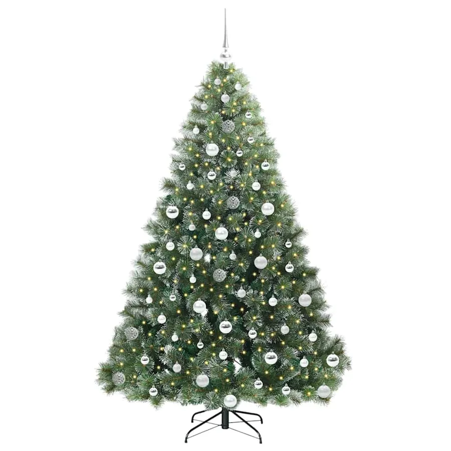 Sapin de Noël artificiel avec 300 LED Vert 180 cm PE et PVC - 3