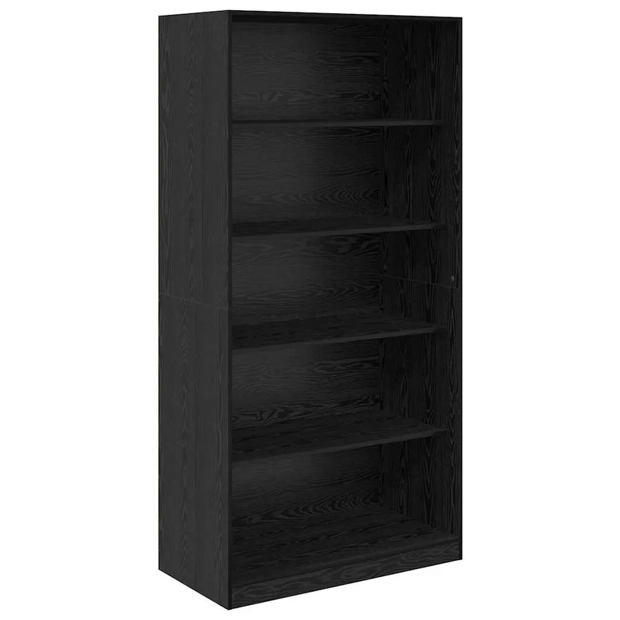 Armoire Chêne noir 100 x 50 x 200 cm Bois d'ingénierie - 2
